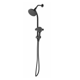 Deluxe Shower Combo with Magnetic Slide Bar Kit in Matte Black